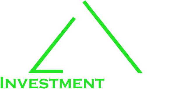 White and Green Investment Roofing Logo